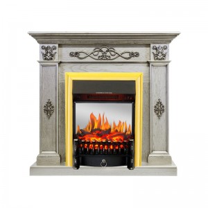Каминокомплект Royal Flame Derby - Old silver с очагом Fobos FX M Brass