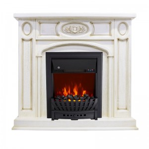 Каминокомплект Royal Flame Florence - Слоновая кость с патиной с очагом Aspen Black
