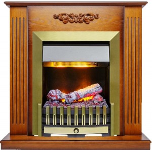 Каминокомплект Dimplex Lumsden - Дуб антик с очагом Danville Antique Brass FB2