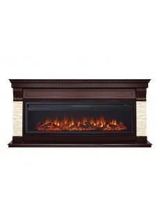 Каминокомплект Royal Flame Denver - Темный дуб / Бежевый с очагом Vision 60 LOG LED