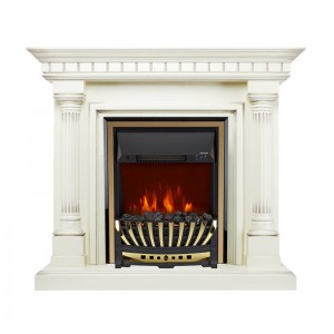Каминокомплект Royal Flame Dallas - Слоновая кость с патиной с очагом Aspen Gold