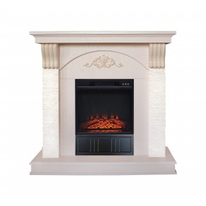 Каминокомплект RealFlame Corfino WT с Junior 18 + подиум
