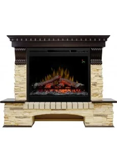 Каминокомплект Dimplex Pierre Luxe - Темный дуб / Сланец (Высота 1040 мм) с очагом Symphony 26 DF2624-L