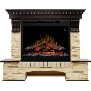 Каминокомплект Dimplex Pierre Luxe - Темный дуб / Сланец (Высота 1000 мм) с очагом Symphony 26 DF2624L-INT