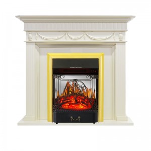 Каминокомплект Royal Flame Corfu - Слоновая кость с очагом Majestic FX M Brass