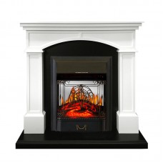 Каминокомплект Royal Flame Langford - Белый с черным с очагом Majestic FX M Black