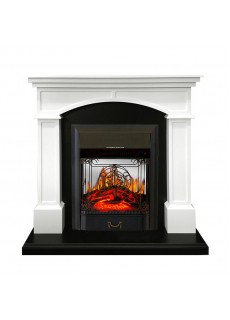 Каминокомплект Royal Flame Langford - Белый с черным с очагом Majestic FX M Black