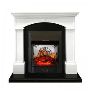 Каминокомплект Royal Flame Langford - Белый с черным с очагом Majestic FX M Black