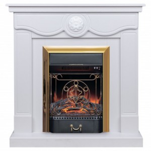 Каминокомплект RealFlame Aurora WT с очагом Majestic Lux Brass