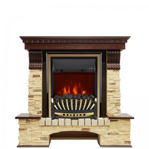 Каминокомплект Royal Flame Pierre Luxe - Темный дуб / Сланец с очагом Aspen Gold
