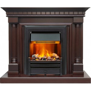 Каминокомплект Dimplex Dallas - Темный дуб с очагом Brookline Black