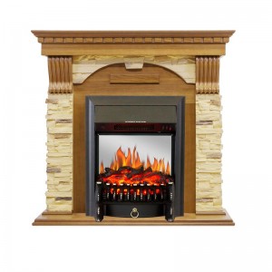 Каминокомплект Royal Flame Dublin - Дуб / Сланец с очагом Fobos FX M Black