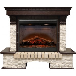 Каминокомплект Dimplex Pierre Luxe - Темный дуб / Сланец мелкий с очагом Symphony 26'' DF2608-INT