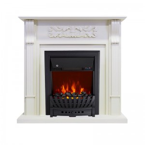 Каминокомплект Royal Flame Venice - Фактурный белый с очагом Aspen Black