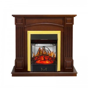 Каминокомплект Royal Flame Boston - Темный дуб (Высота 925см) с очагом Majestic FX M Brass