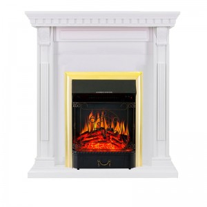Каминокомплект Royal Flame Orlean - Белый с очагом Majestic FX Brass