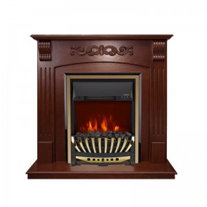 Каминокомплект Royal Flame Sorrento угловой - Орех с очагом Aspen Gold