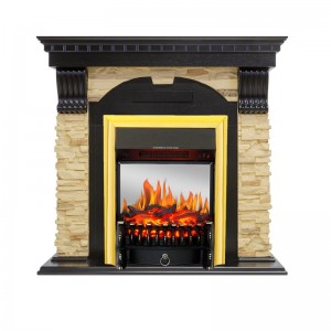 Каминокомплект Royal Flame Dublin - Венге / Сланец с очагом Fobos FX M Brass