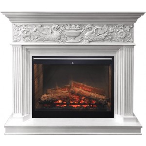 Каминокомплект Dimplex Palace - Белый с серебром с очагом Symphony 30 DF3020-INT