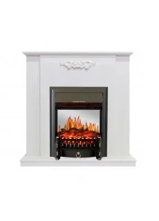 Каминокомплект Royal Flame Lumsden - Белый дуб с очагом Fobos FX M Black