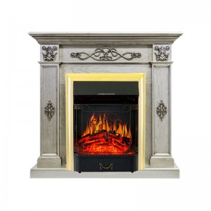 Каминокомплект Royal Flame Derby - Old silver с очагом Majestic FX Brass