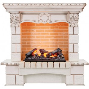Каминокомплект Dimplex Pierre Luxe - Слоновая кость / Шампань (Высота 1035мм) с очагом Cassette 600 NH