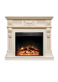 Каминокомплект Royal Flame Corsica - Слоновая кость с патиной с очагом Jupiter FX New