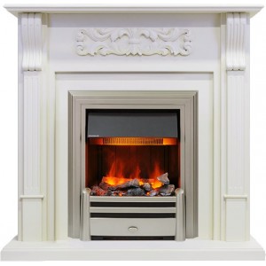 Каминокомплект Dimplex Venice - Фактурный белый с очагом Chesford