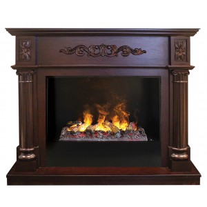Каминокомплект RealFlame Silvia 26 AO с очагом 3D Cassette 630 + Black вставка
