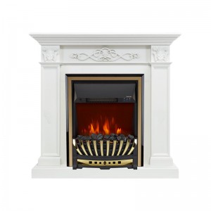 Каминокомплект Royal Flame Verona - Белый дуб с очагом Aspen Gold