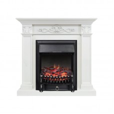 Каминокомплект Royal Flame Verona - Белый дуб с очагом Fobos FX Black