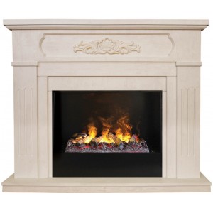 Каминокомплект RealFlame Malta 26 WT 3D Cassette 630 + Black вставка