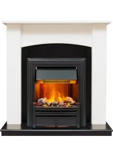 Каминокомплект Dimplex Baltimore - Слоновая кость, черный с очагом Brookline Black