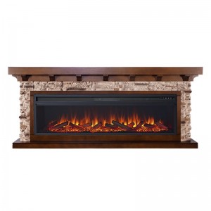 Каминокомплект Royal Flame Chalet 60 - Темный дуб с очагом Vision 60 LOG LED