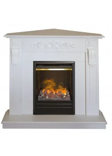 Каминокомплект RealFlame Dominica Corner (угловой) WT c очагом 3D Olympic