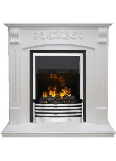 Каминокомплект Dimplex Sorrento - Белый дуб с очагом Flagstaff