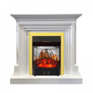 Каминокомплект Royal Flame Bradford - Белый с очагом Majestic FX M Brass