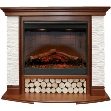 Каминокомплект Dimplex Country - Орех/Сланец белый с очагом Symphony 26'' DF2608-INT