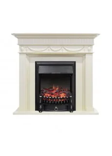 Каминокомплект Royal Flame Corfu - Слоновая кость с очагом Fobos FX Black