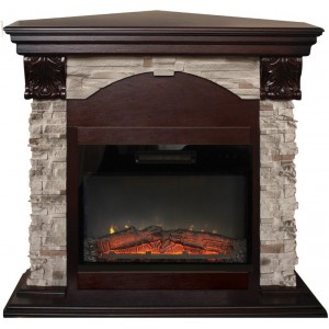 Каминокомплект RealFlame Dublin Rock Corner (угловой) 24 AO с очагом Kendal 24