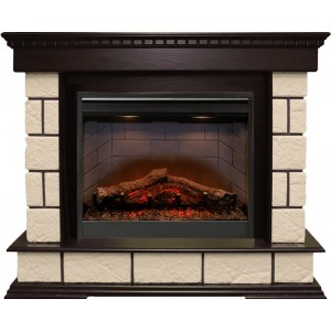 Каминокомплект Dimplex Shateau Темный дуб / Шампань с очагом Symphony 26'' DF2608-INT