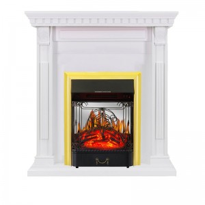 Каминокомплект Royal Flame Orlean - Белый с очагом Majestic FX M Brass