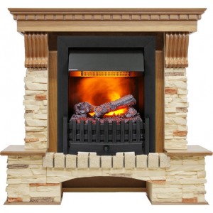 Каминокомплект Dimplex Pierre Luxe - Дуб / Сланец с очагом Danville Black FB2