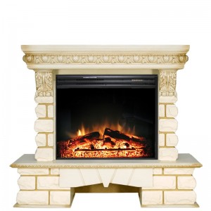 Каминокомплект Royal Flame Pierre Luxe LORD - Слоновая кость / Белый с очагом Jupiter FX New