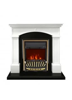 Каминокомплект Royal Flame Langford - Белый с черным с очагом Aspen Gold