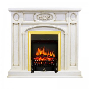 Каминокомплект Royal Flame Florence - Слоновая кость с патиной с очагом Fobos FX Brass