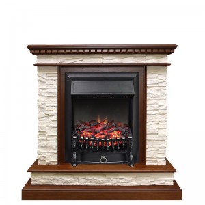 Каминокомплект Royal Flame Calgary - Дуб / Сланец белый с очагом Fobos FX Black