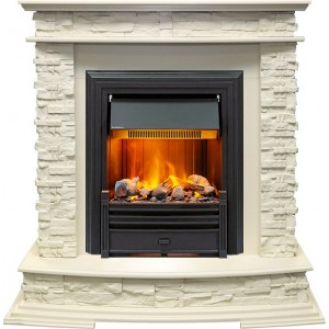 Каминокомплект Dimplex Luzern - Слоновая кость с очагом Brookline Black