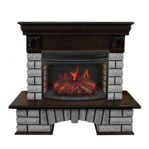 Каминокомплект RealFlame Country Lux Rock 25 AO с очагом FireField 25 SIR