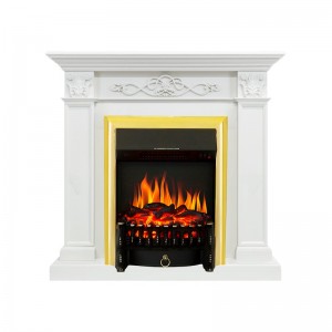 Каминокомплект Royal Flame Verona - Белый дуб с очагом Fobos FX Brass
